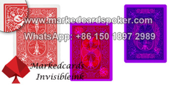 Invisible ink marked cards poker